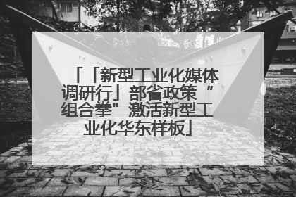 「新型工业化媒体调研行」部省政策“组合拳”激活新型工业化华东样板