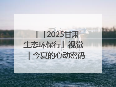 「2025甘肃生态环保行」视觉｜今夏的心动密码，藏在冰沟河的潋滟波光里