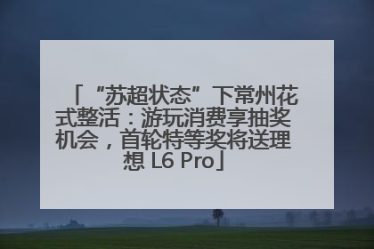“苏超状态”下常州花式整活：游玩消费享抽奖机会，首轮特等奖将送理想 L6 Pro