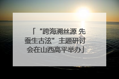“跨海溯丝源 先蚕生古泫”主题研讨会在山西高平举办