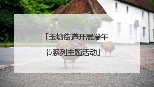 玉塘街道开展端午节系列主题活动