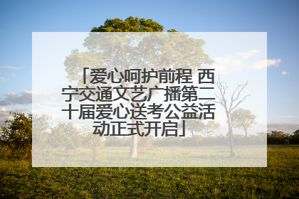 爱心呵护前程 西宁交通文艺广播第二十届爱心送考公益活动正式开启