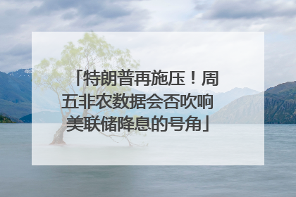 特朗普再施压！周五非农数据会否吹响美联储降息的号角