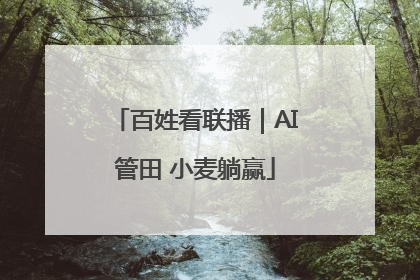 百姓看联播｜AI管田 小麦躺赢