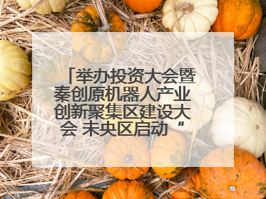 举办投资大会暨秦创原机器人产业创新聚集区建设大会 未央区启动“陕西省机器人产业聚集区”建设