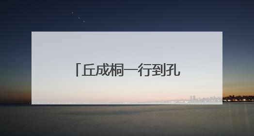 丘成桐一行到孔子研究院考察