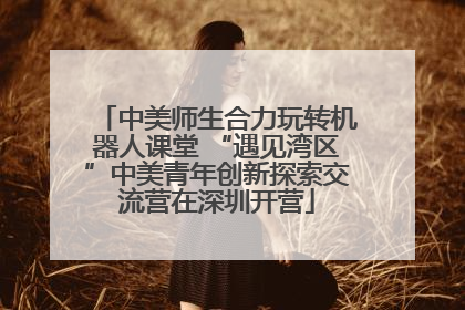 中美师生合力玩转机器人课堂 “遇见湾区”中美青年创新探索交流营在深圳开营