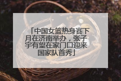 中国女篮热身赛下月在济南举办，张子宇有望在家门口迎来国家队首秀