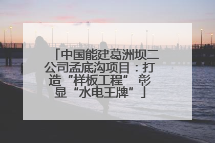 中国能建葛洲坝二公司孟底沟项目：打造“样板工程” 彰显“水电王牌”