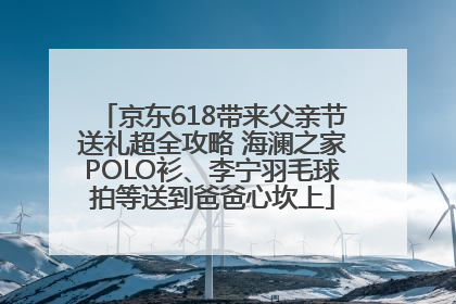 京东618带来父亲节送礼超全攻略 海澜之家POLO衫、李宁羽毛球拍等送到爸爸心坎上