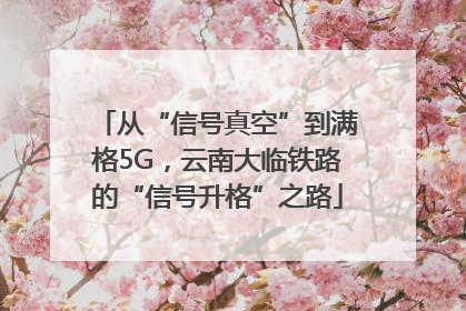 从“信号真空”到满格5G，云南大临铁路的“信号升格”之路