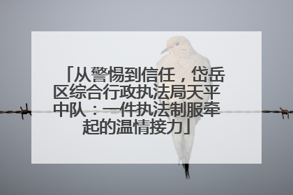 从警惕到信任，岱岳区综合行政执法局天平中队：一件执法制服牵起的温情接力