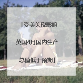 受美关税影响 英国4月国内生产总值低于预期