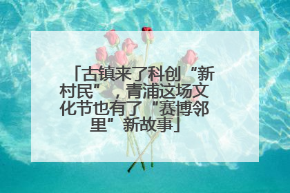 古镇来了科创“新村民”，青浦这场文化节也有了“赛博邻里”新故事