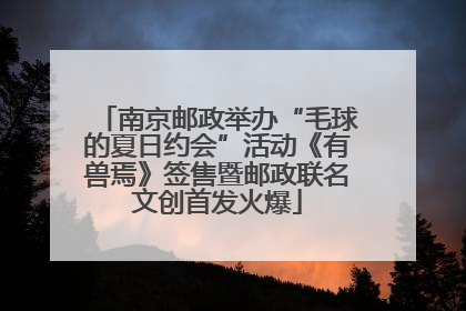 南京邮政举办“毛球的夏日约会”活动《有兽焉》签售暨邮政联名文创首发火爆