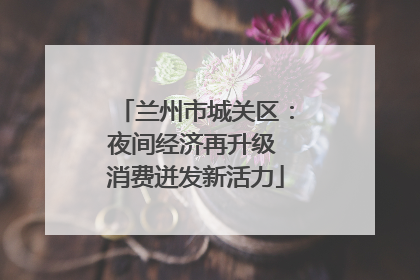 兰州市城关区：夜间经济再升级 消费迸发新活力