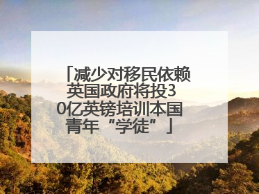 减少对移民依赖 英国政府将投30亿英镑培训本国青年“学徒”