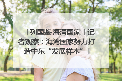 列国鉴·海湾国家丨记者观察：海湾国家努力打造中东“发展样本”