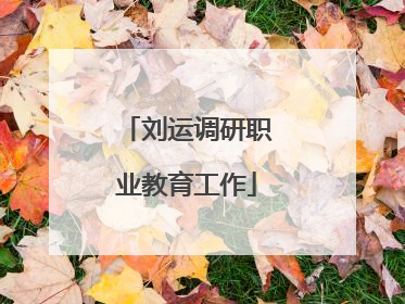 刘运调研职业教育工作