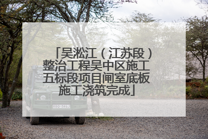 吴淞江（江苏段）整治工程吴中区施工五标段项目闸室底板施工浇筑完成