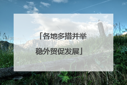 各地多措并举稳外贸促发展