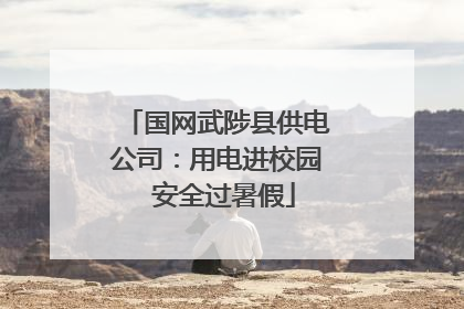 国网武陟县供电公司：用电进校园  安全过暑假