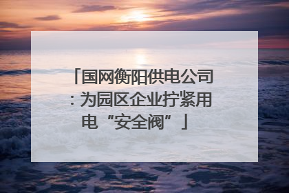 国网衡阳供电公司：为园区企业拧紧用电“安全阀”