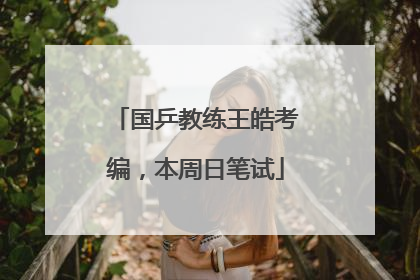 国乒教练王皓考编，本周日笔试