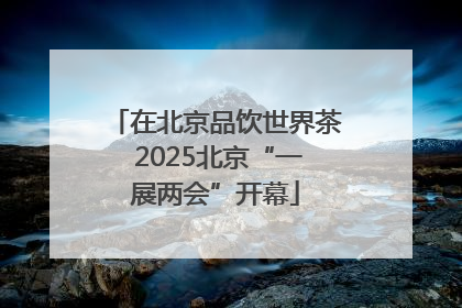 在北京品饮世界茶 2025北京“一展两会”开幕