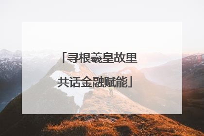 寻根羲皇故里 共话金融赋能