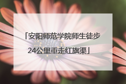 安阳师范学院师生徒步24公里重走红旗渠