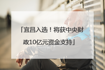 宜昌入选！将获中央财政10亿元资金支持