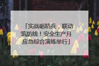 实战砺精兵，联动筑防线！安全生产月应急综合演练举行