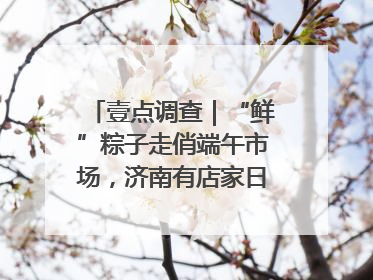 壹点调查｜“鲜”粽子走俏端午市场，济南有店家日销4000个