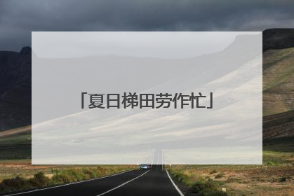 夏日梯田劳作忙