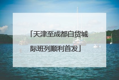 天津至成都白货城际班列顺利首发