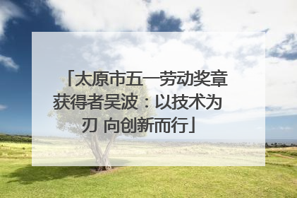 太原市五一劳动奖章获得者吴波：以技术为刃 向创新而行