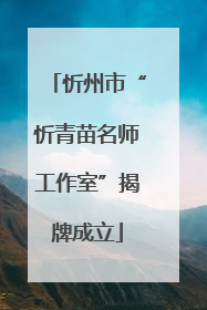 忻州市“忻青苗名师工作室”揭牌成立