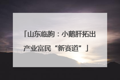 山东临朐：小鹅肝拓出产业富民“新赛道”