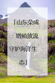 山东荣成：增殖放流守护海洋生态