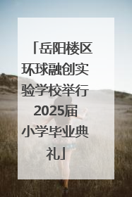 岳阳楼区环球融创实验学校举行2025届小学毕业典礼