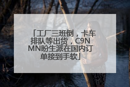 工厂三班倒，卡车排队等出货，C9NMN盼生派在国内订单接到手软
