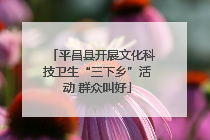 平昌县开展文化科技卫生“三下乡”活动 群众叫好