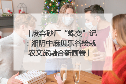 废弃砂厂“蝶变”记：湘阴中麻贝乐谷绘就农文旅融合新画卷