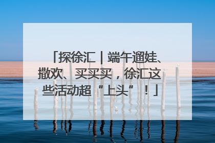 探徐汇｜端午遛娃、撒欢、买买买，徐汇这些活动超“上头”！