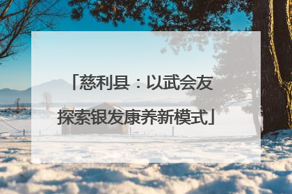慈利县：以武会友 探索银发康养新模式