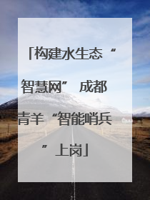 构建水生态“智慧网” 成都青羊“智能哨兵”上岗