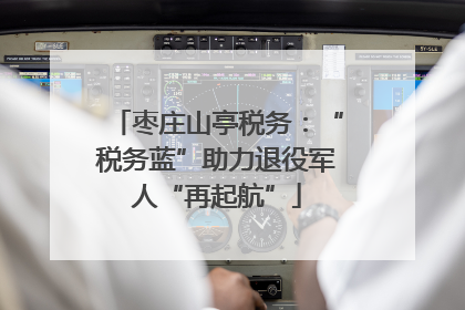 枣庄山亭税务：“税务蓝”助力退役军人“再起航”
