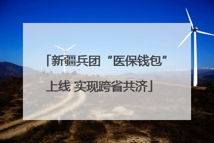 新疆兵团“医保钱包”上线 实现跨省共济