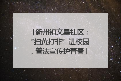 新州镇文星社区：“扫黄打非”进校园，普法宣传护青春